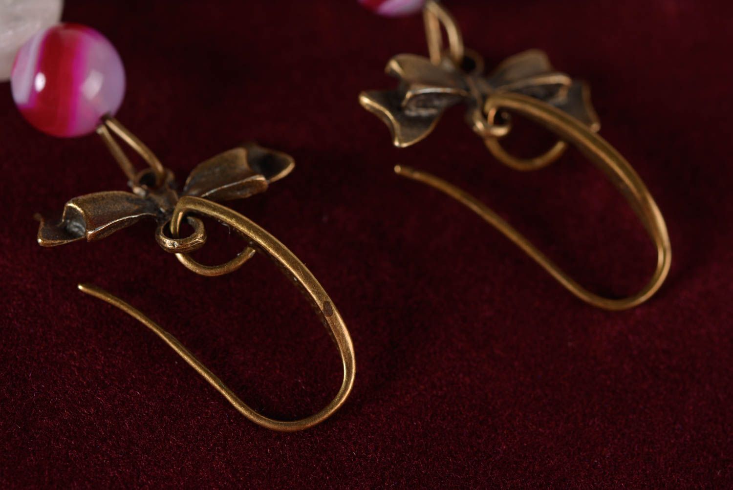 Handmade earrings stone jewelry fashion accessories dangling earrings cool gifts photo 5
