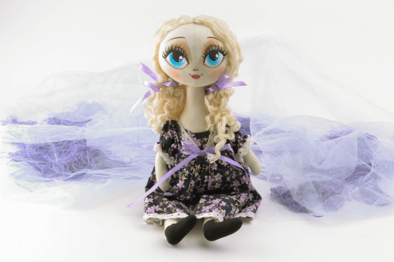 Designer's doll with blue eyes photo 1