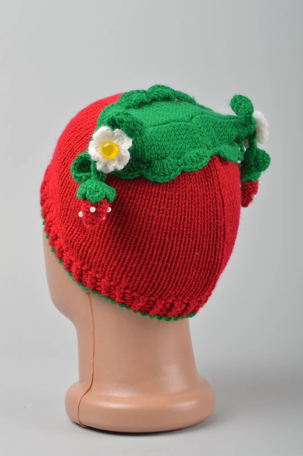 Handmade hat crochet headdress for children openwork hat for baby summer hat photo 5