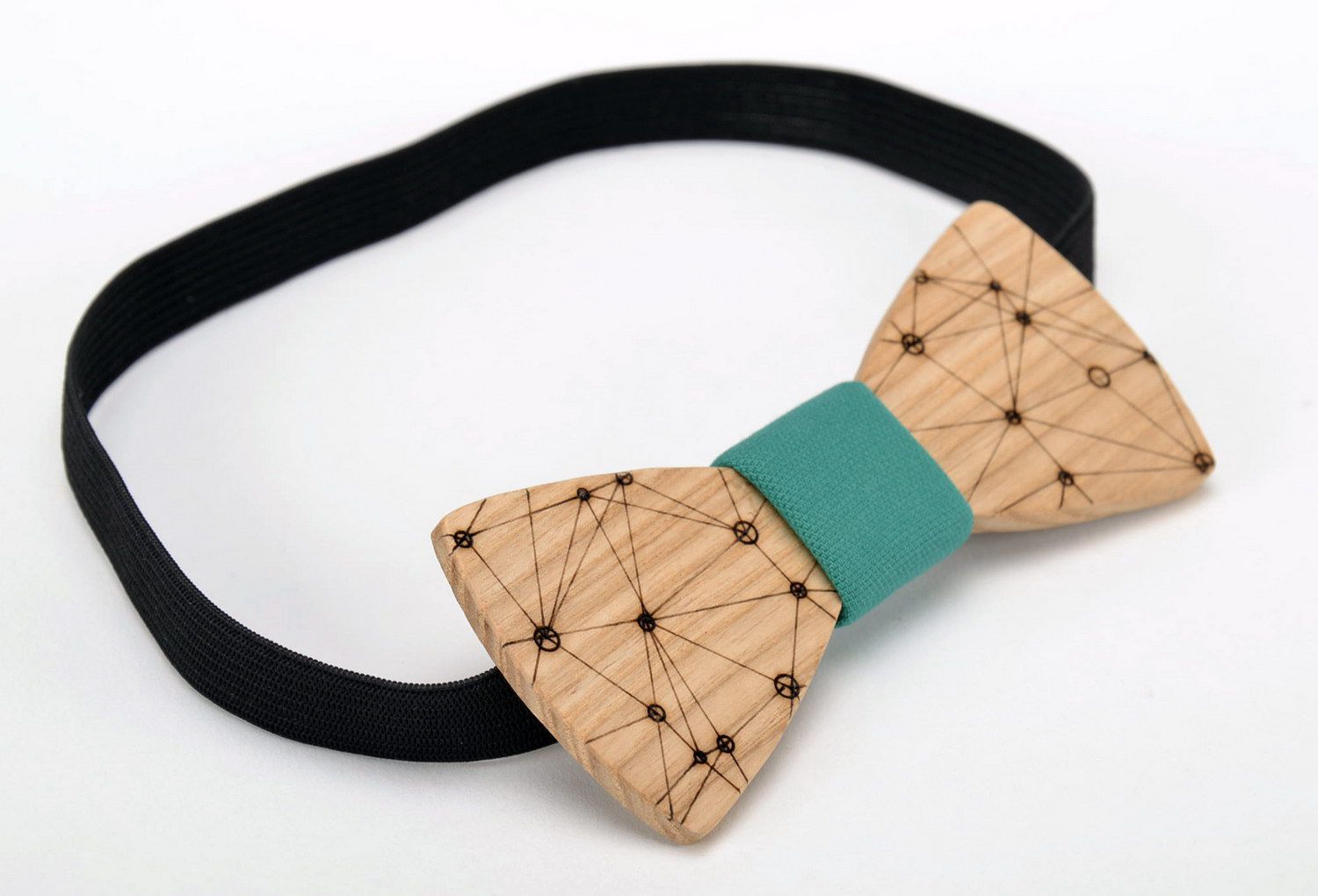 Corbata de lazo de madera “Astrólogo” foto 2