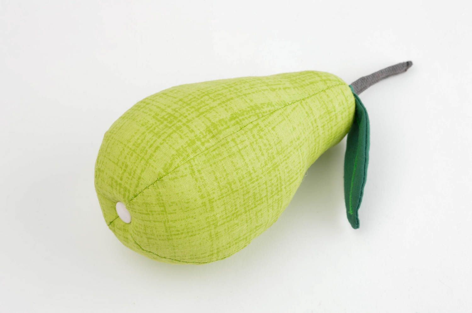 Игрушка груша ручной работы детская игрушка зеленая красивая мягкая игрушка фото 3