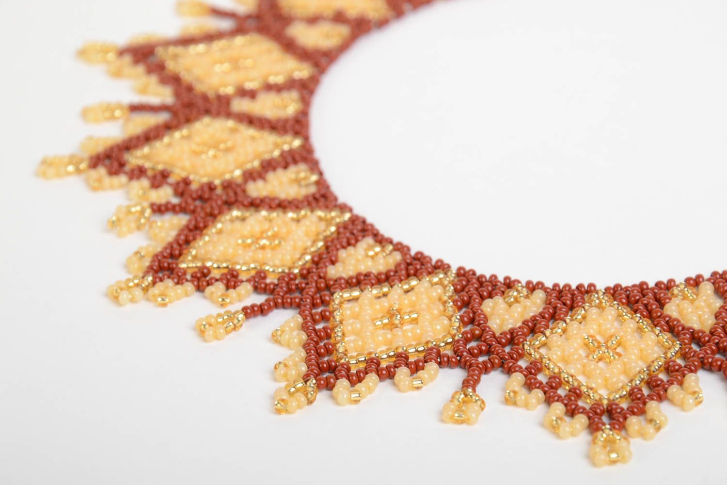 Handmade Collier Halskette Schmuck aus Rocailles Accessoire für Frauen bunt foto 3