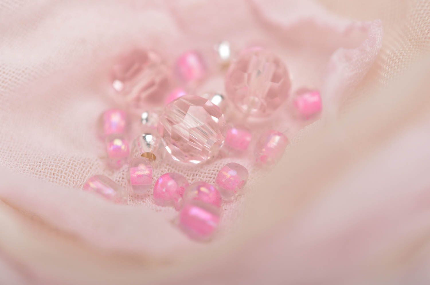 Handmade pink tender designer festive small beautiful hair clip flower photo 4