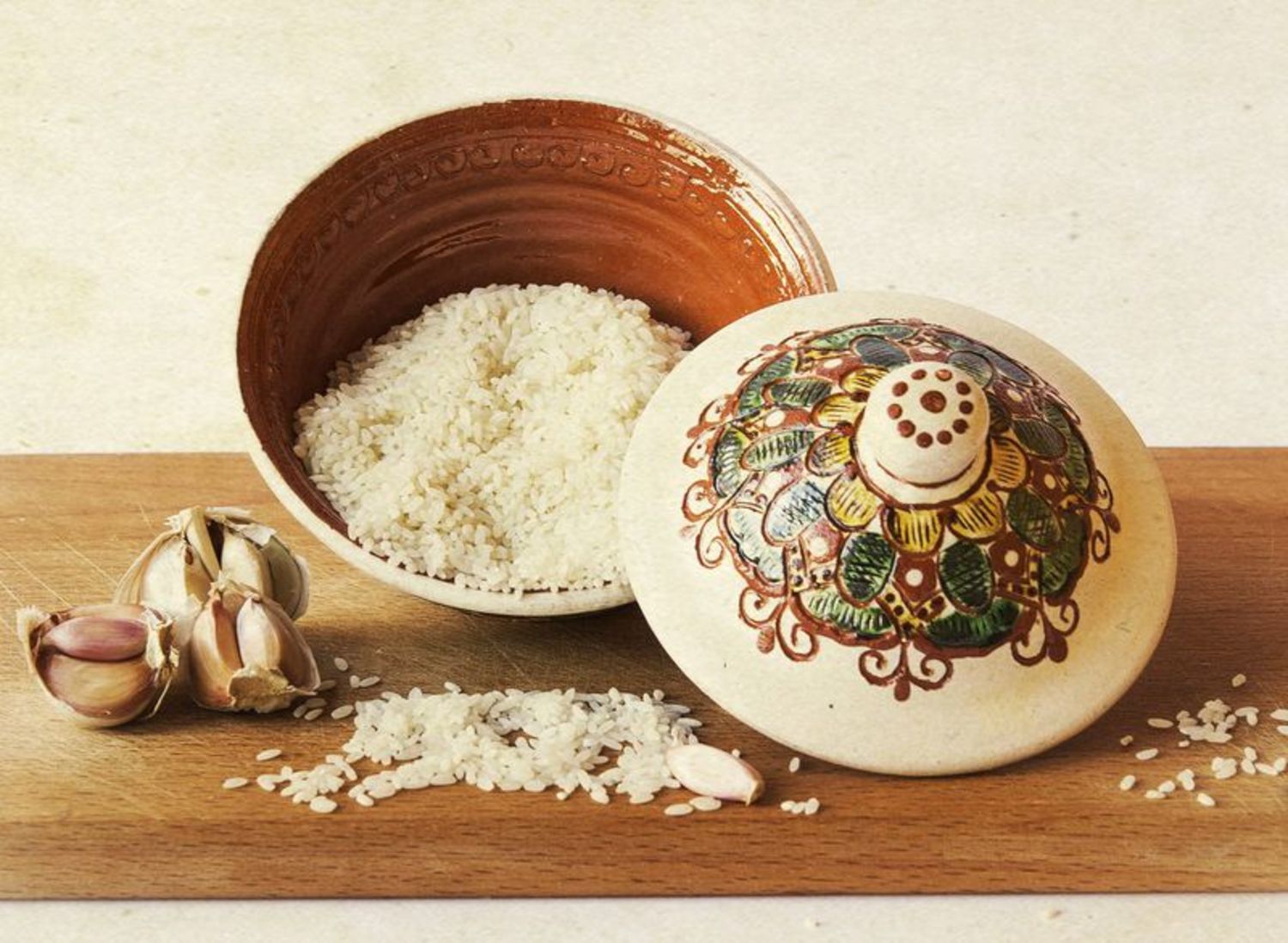 Ceramic sugar bowl with pattern photo 2