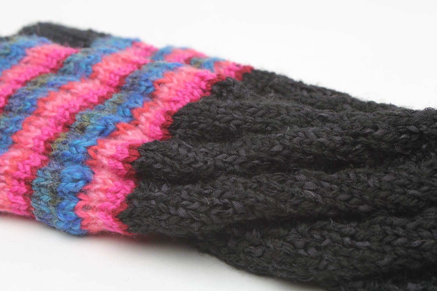 Striped knitted socks photo 2