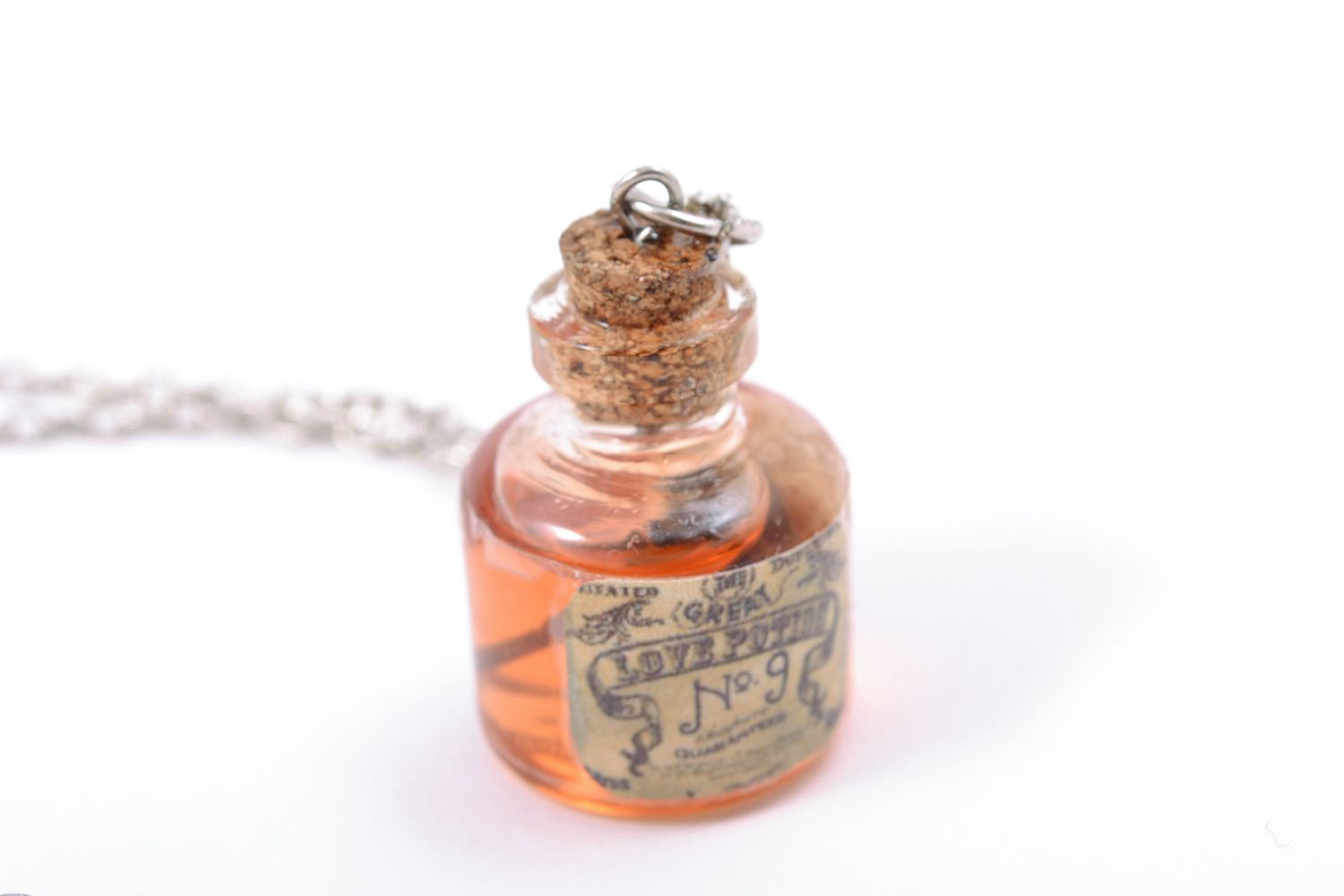 Glass pendant on long chain Love Potion photo 4