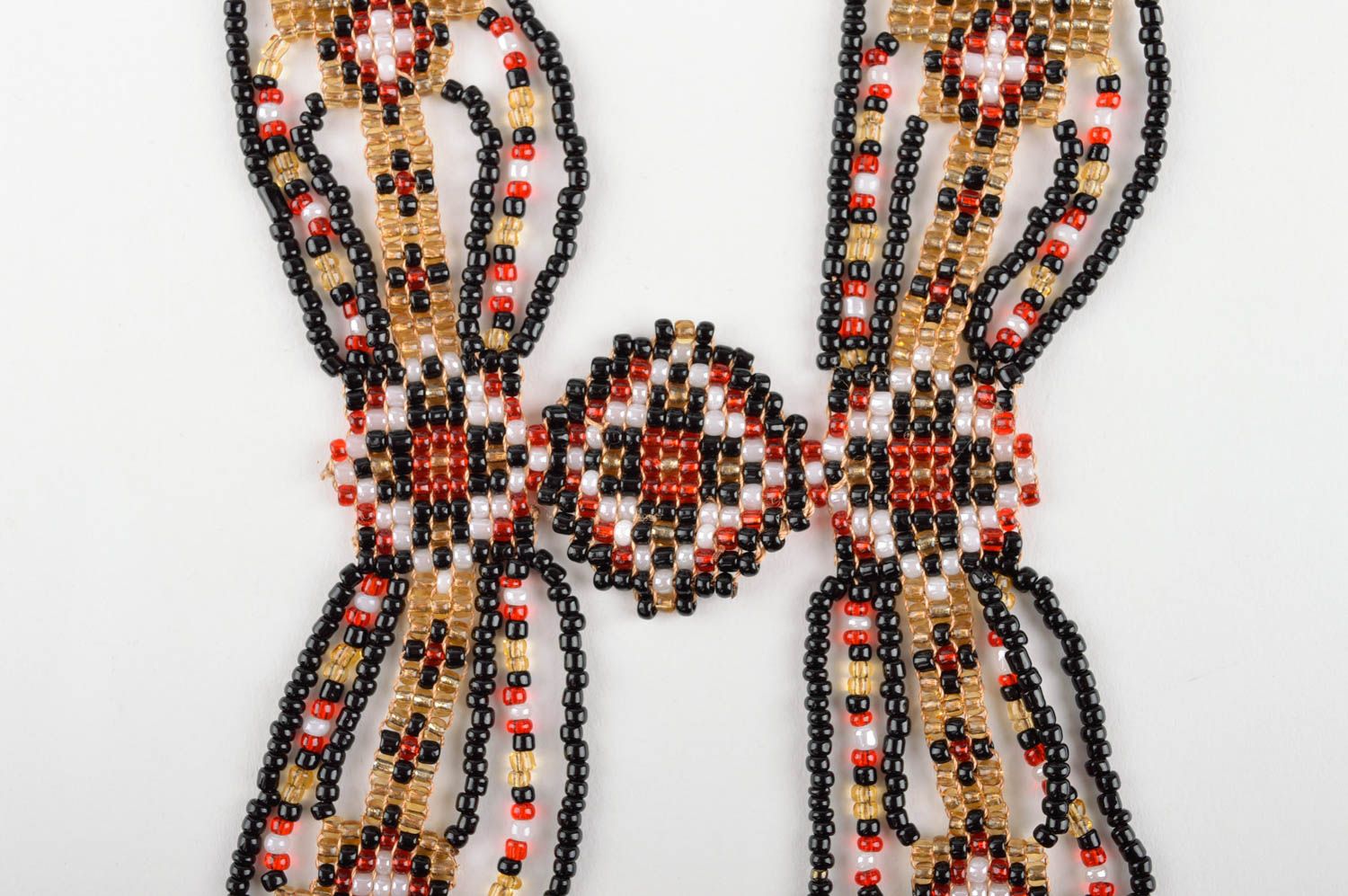 Handmade Glasperlen Kette Damen Collier Accessoire für Frauen ethnisch Gerdan foto 4