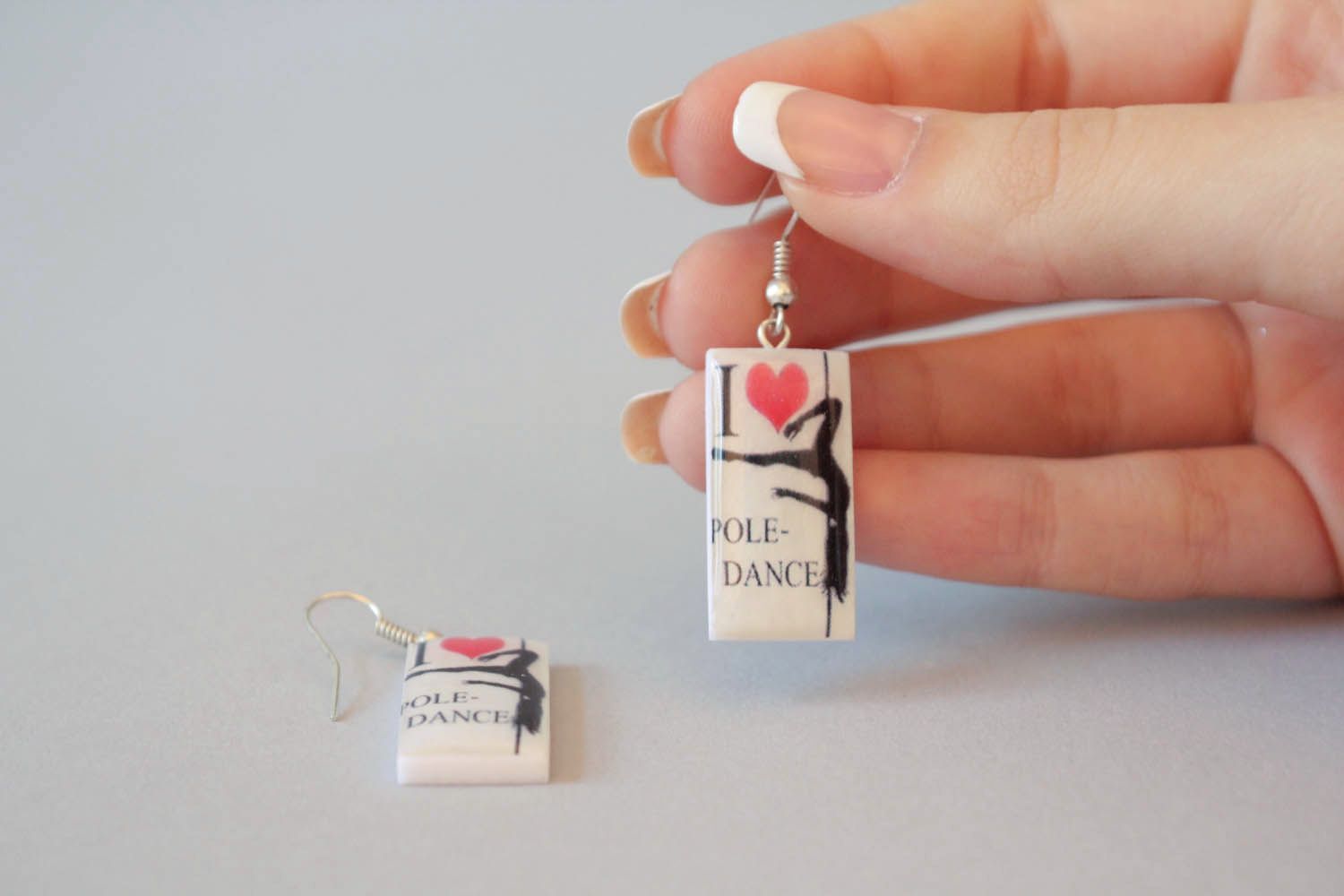 Earrings with print photo 5