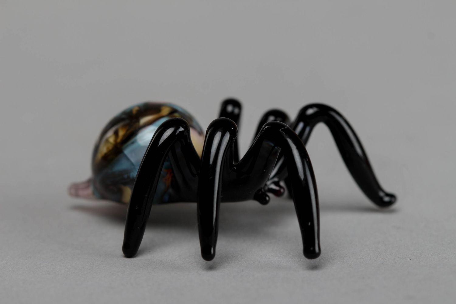 Dekorative Lampwork Figurine Spinne aus Glas foto 2