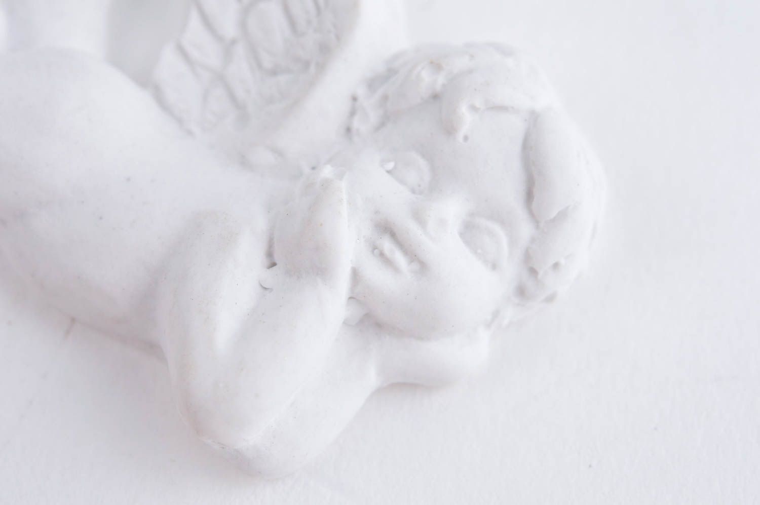Handmade designer statuette blank for creativity gypsum Christmas decor photo 5