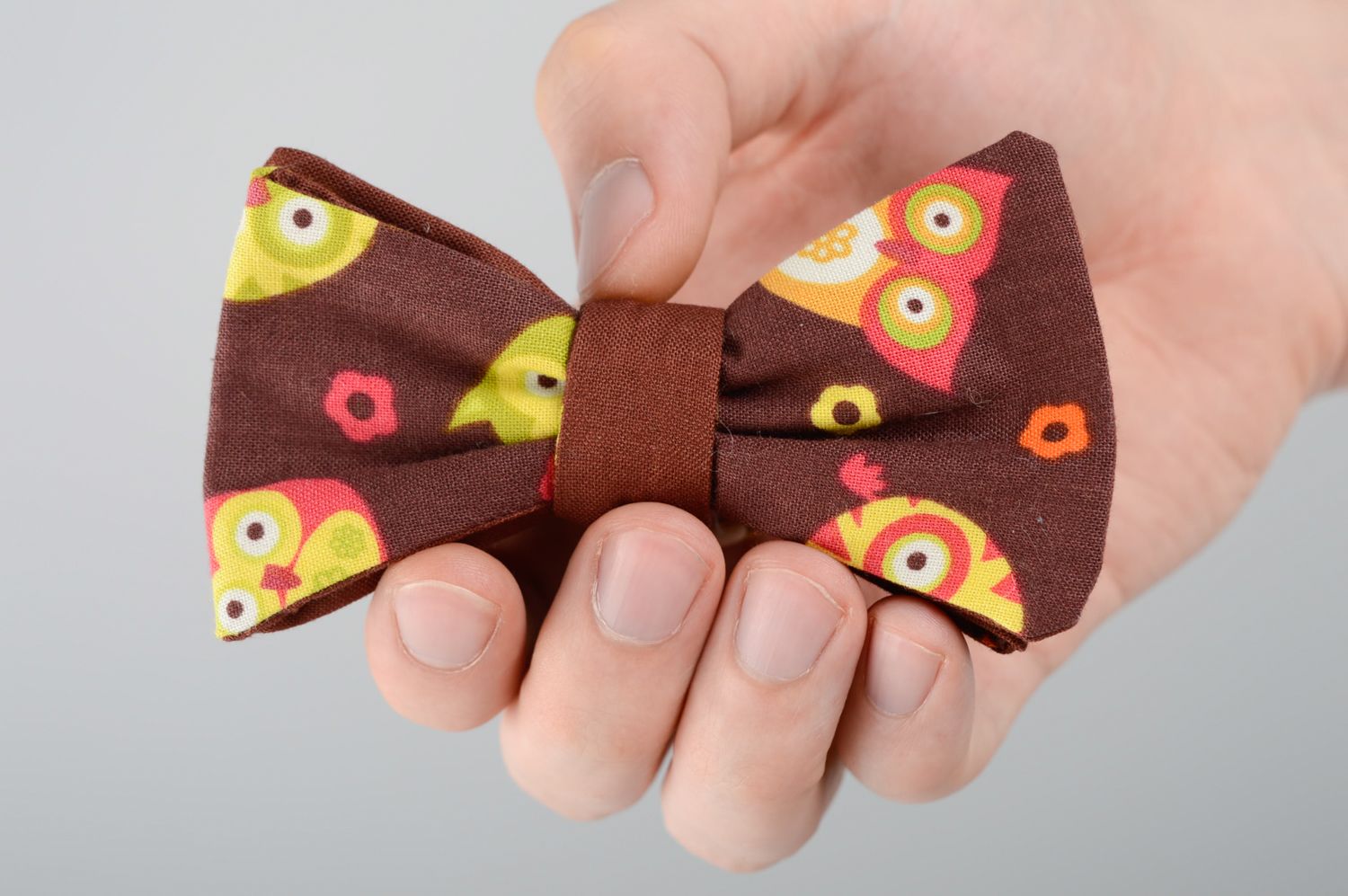Funny fabric bow tie for girls and boys photo 4