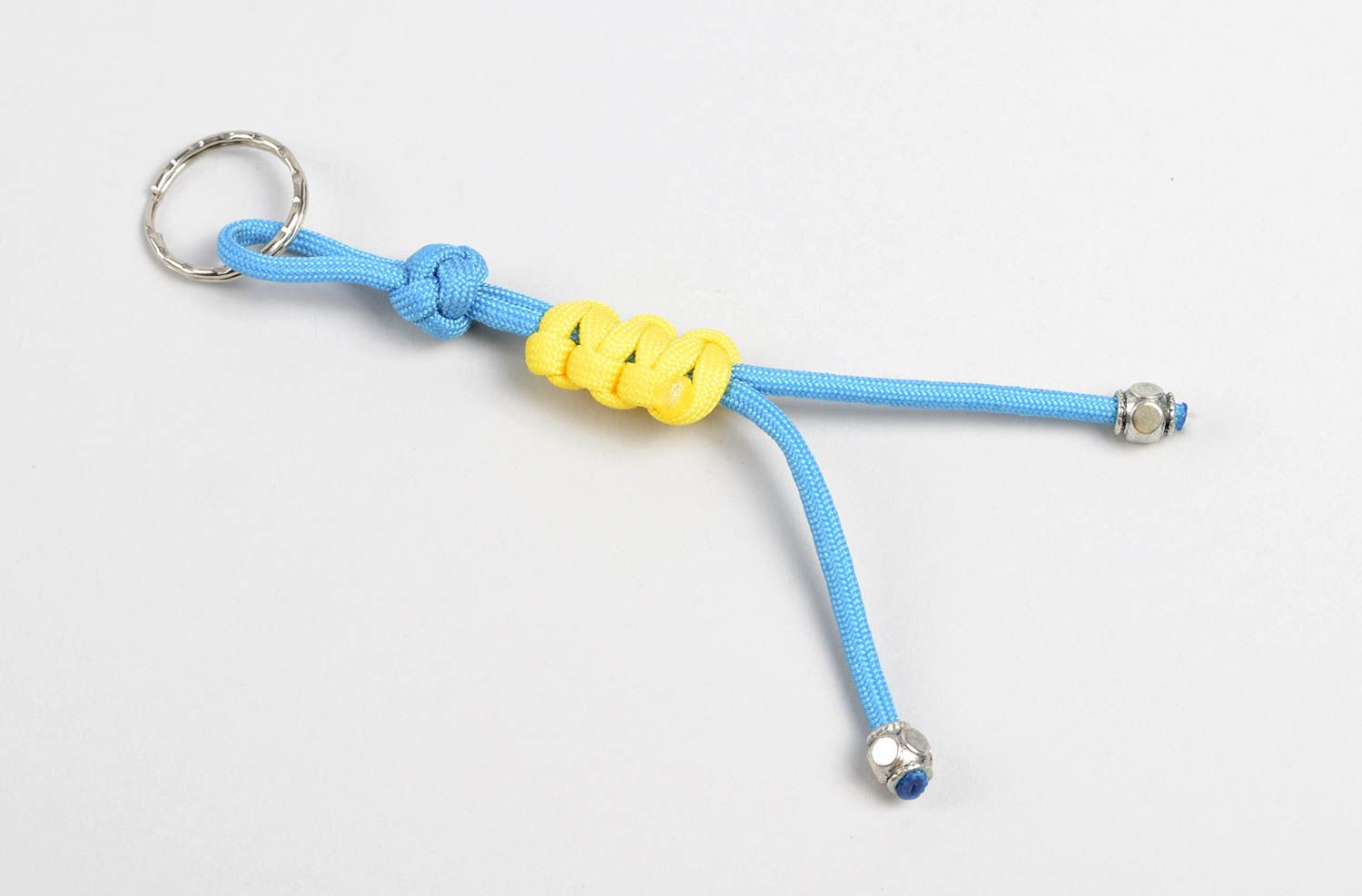Unusual handmade woven cord keychain best keychain design fashion accessories photo 1