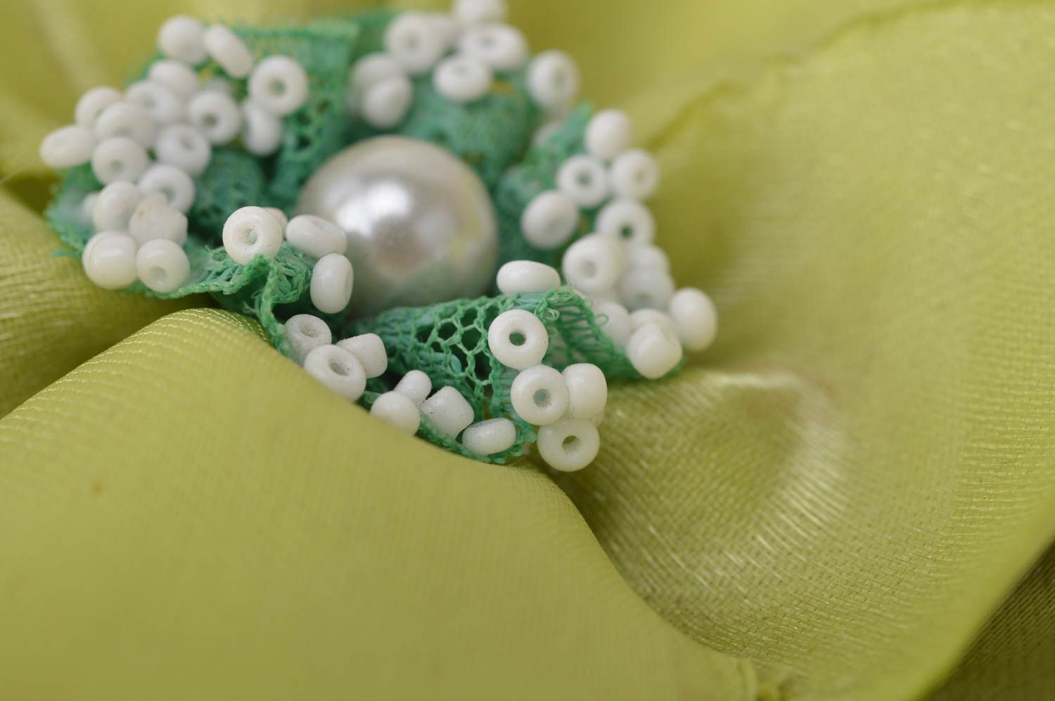 Beautiful handmade flower barrette hair clip designer brooch jewelry gift ideas photo 4