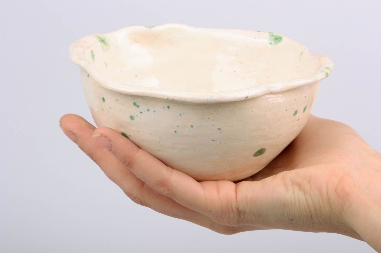 Small homemade ceramic bowl designer clay bowl designer ceramics gift ideas photo 3