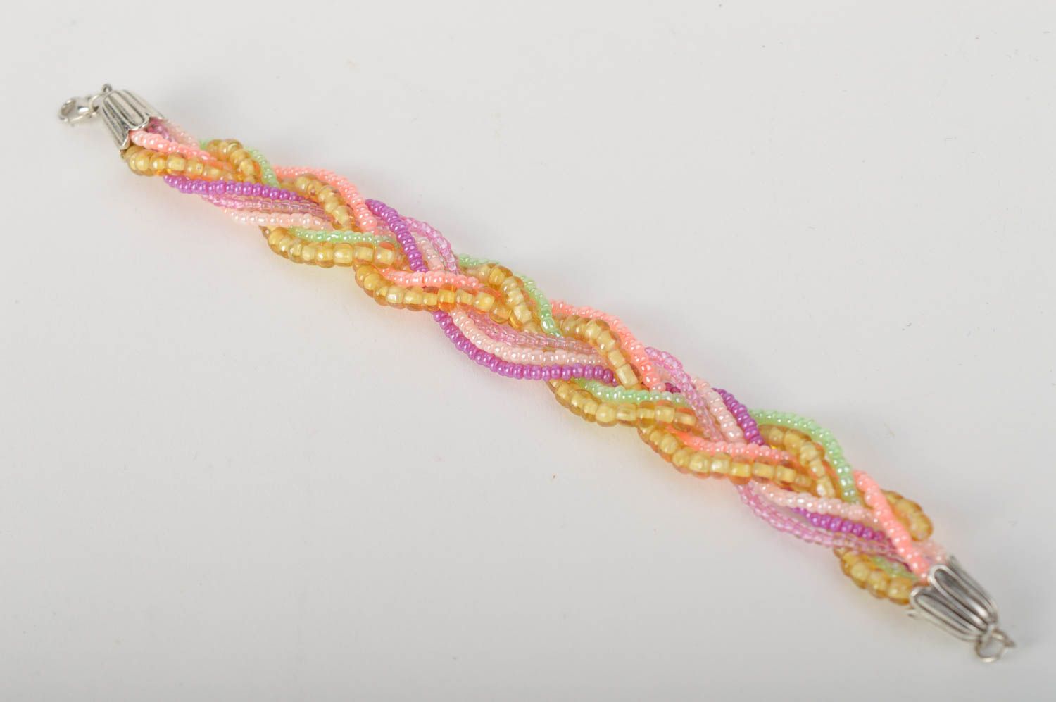 Beaded bracelet handcrafted braided accessory designer fashion jewelry  photo 3