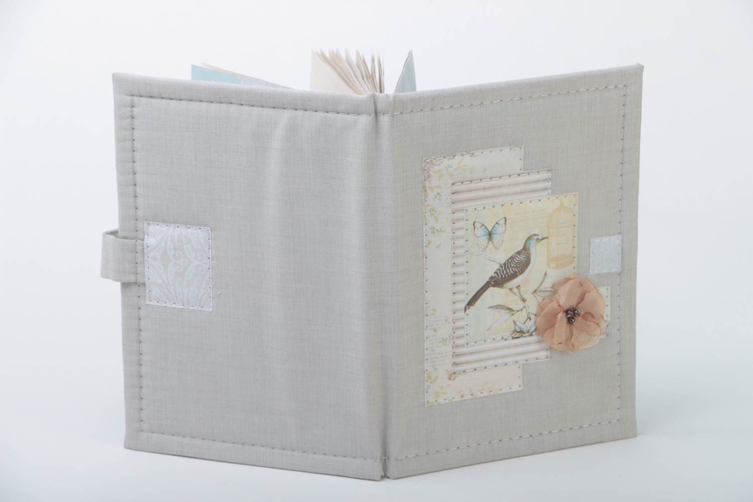 Handmade designer notebook with soft cover scrapbook designs gift ideas photo 4