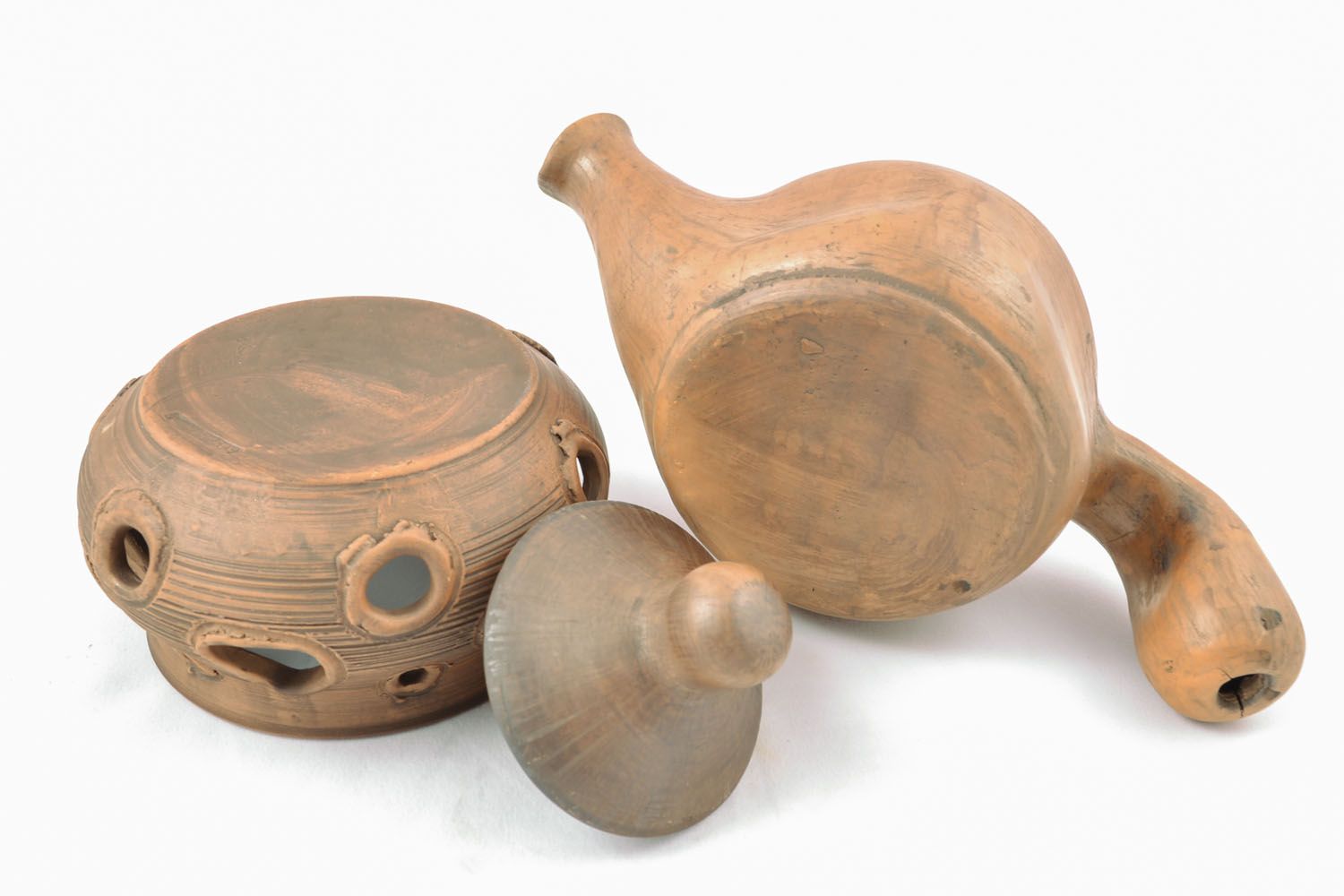 Ceramic teapot with holder photo 3