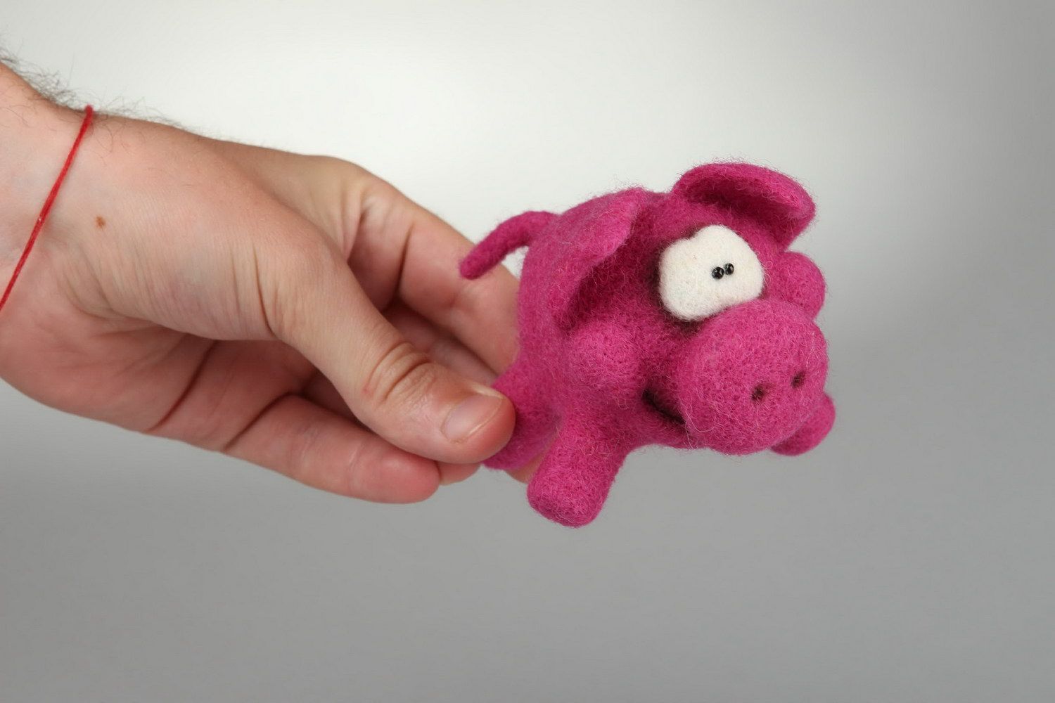 Felted soft toy Pig photo 4