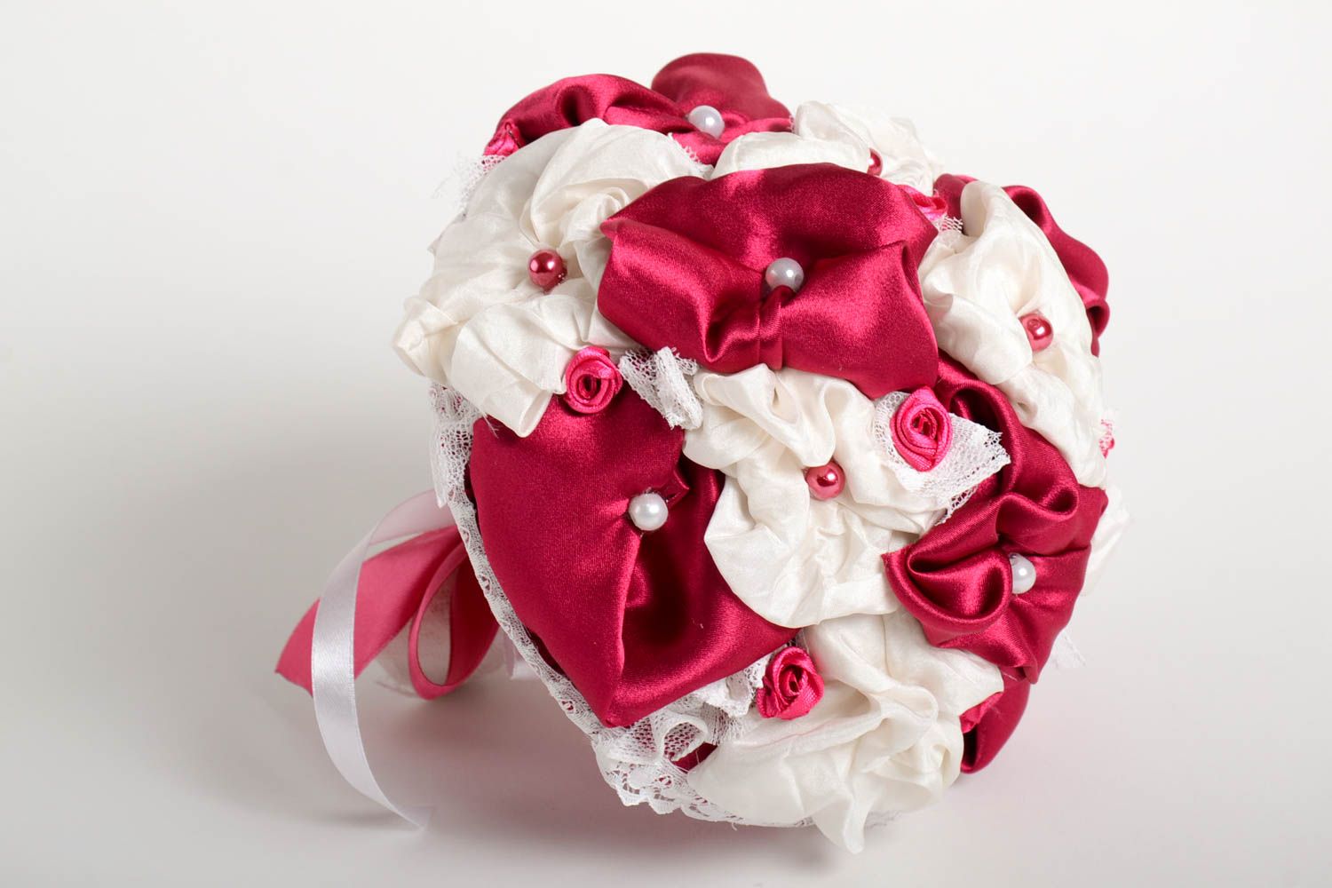 Ramo artificial para novia hecho a mano flores para boda regalo original  foto 2