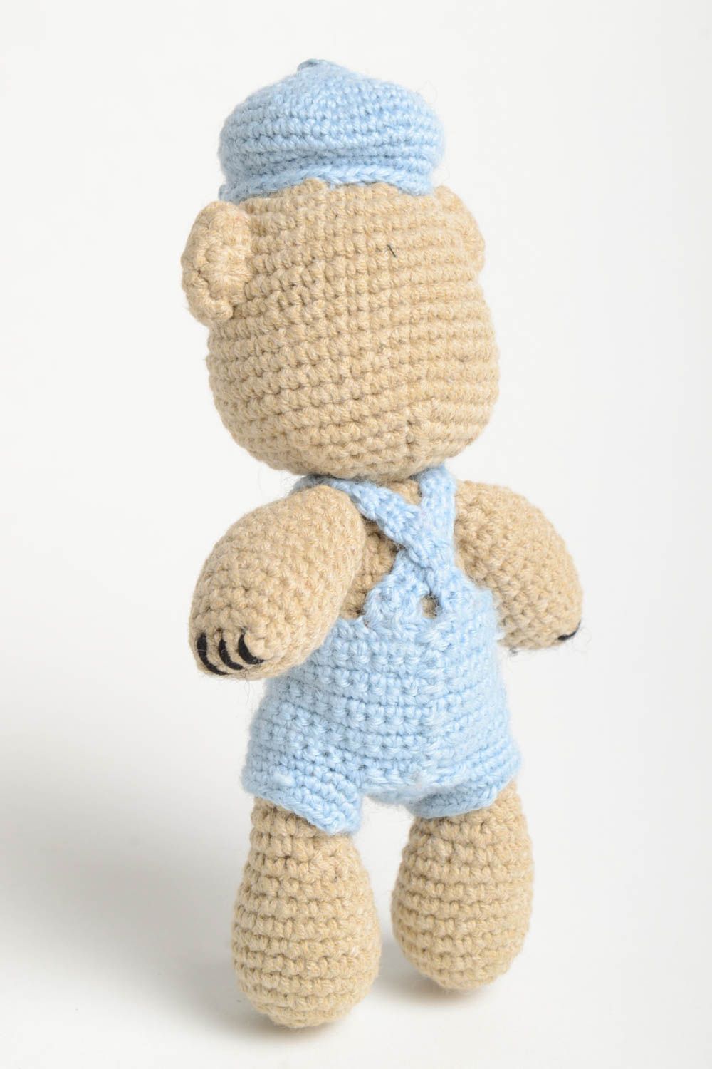 Handmade toy designer toy unusual gift nursery decor bear toy crocheted toy photo 4