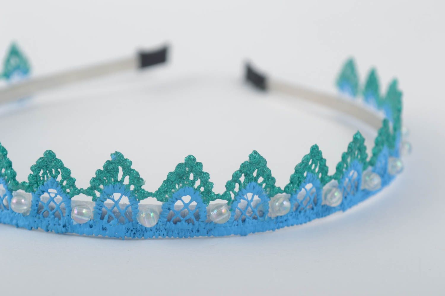 Beautiful handmade hair band diadem design fashion kids gifts for her photo 3