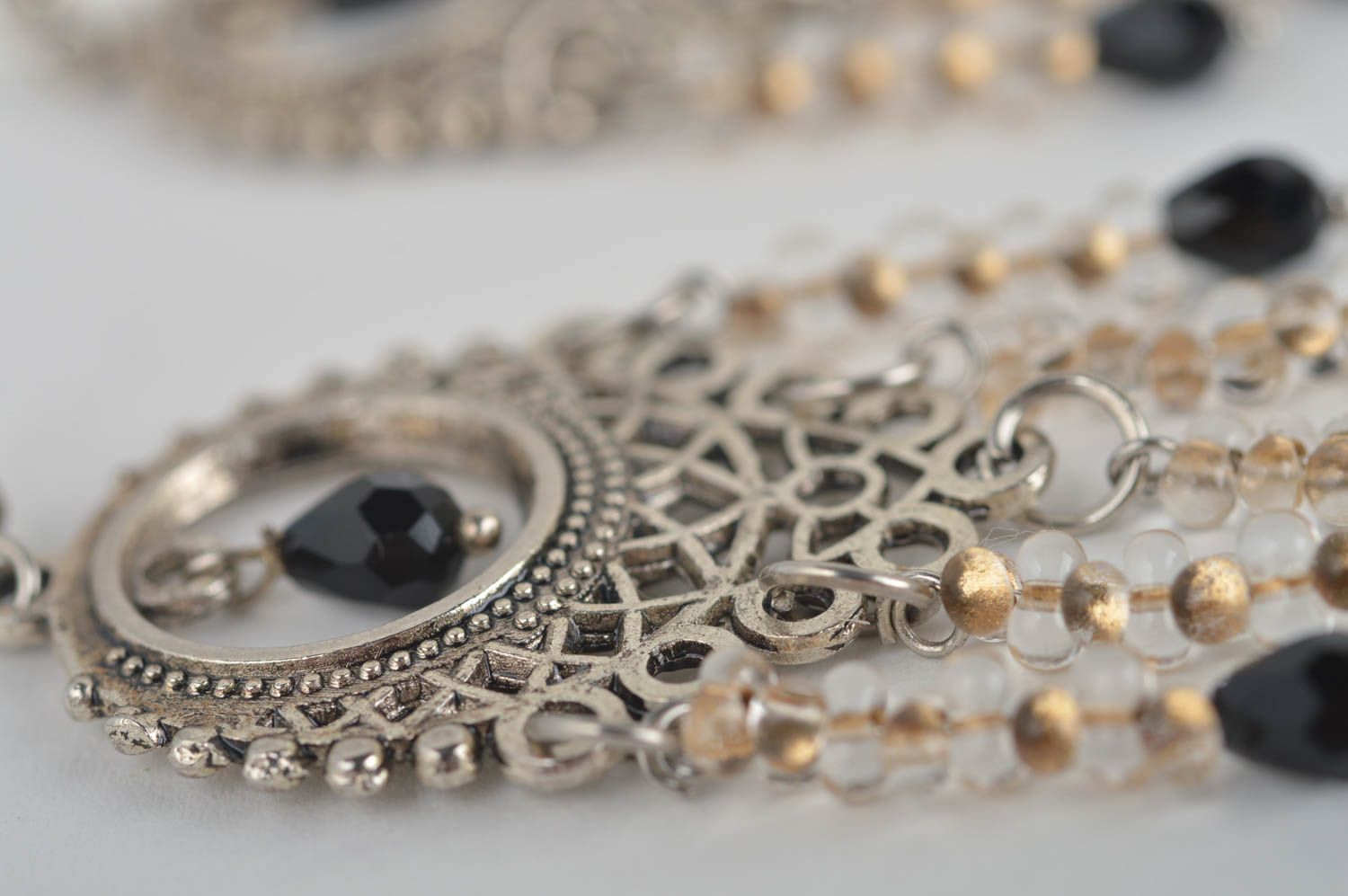 Designer beaded earrings handmade beautiful earrings cute stylish jewelry photo 4
