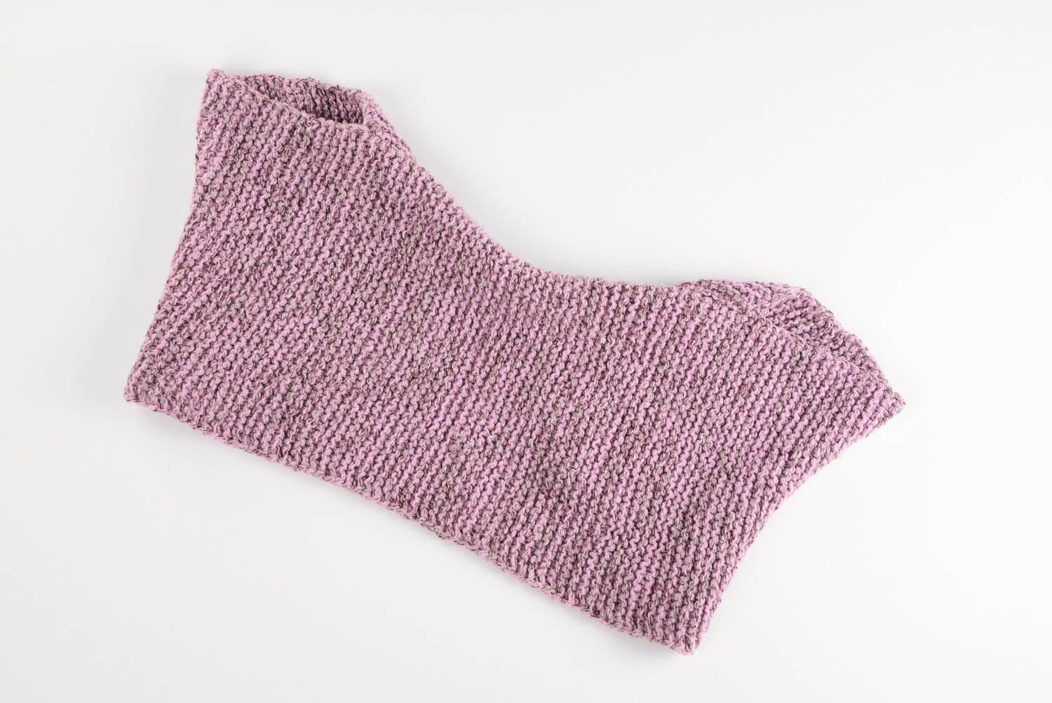 Boléro tricoté fait main lilas  photo 3