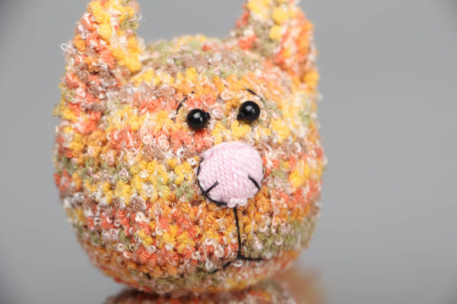 Crochet toy cat for children photo 2