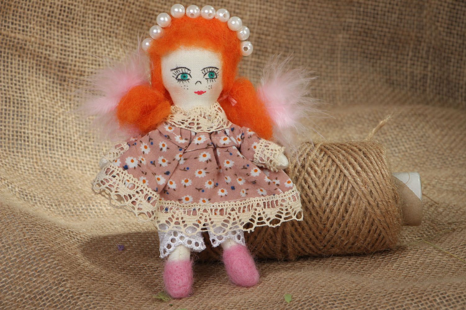 Авторская кукла Девочка-ангел  фото 5