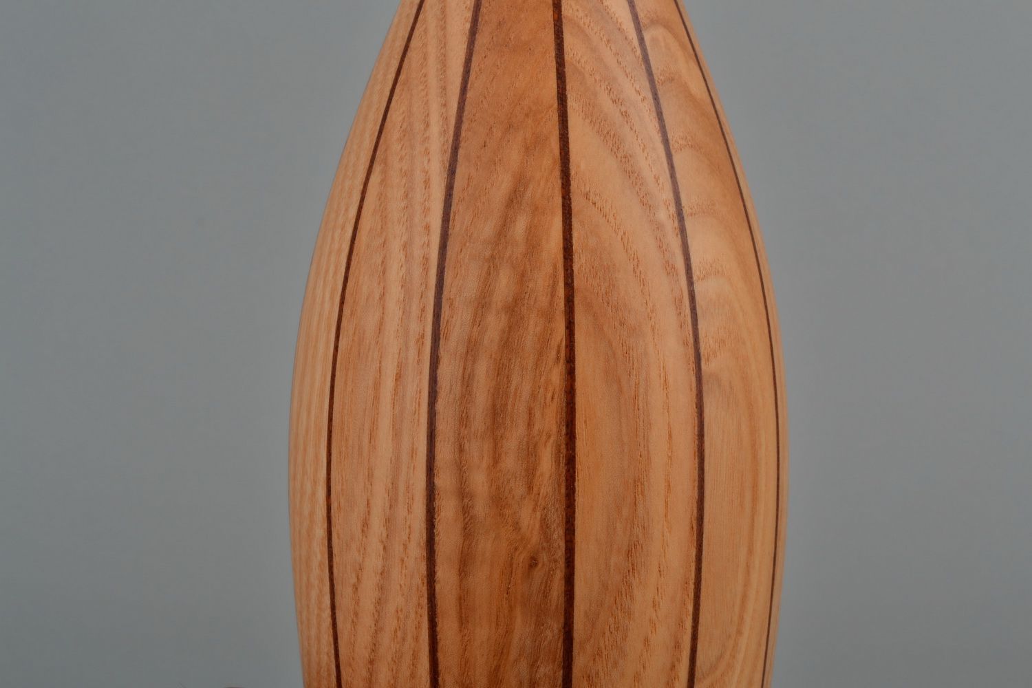 Декоративная ваза из явора со вставками по технике сегментирования фото 3