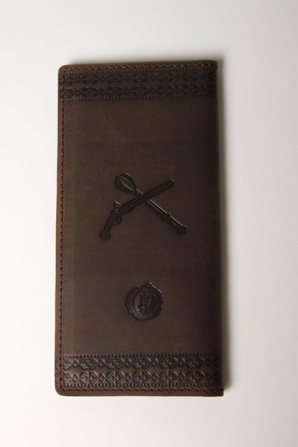 Мужское портмоне хэнд мейд кожаный кошелек оригинальный аксессуар для мужчин фото 3