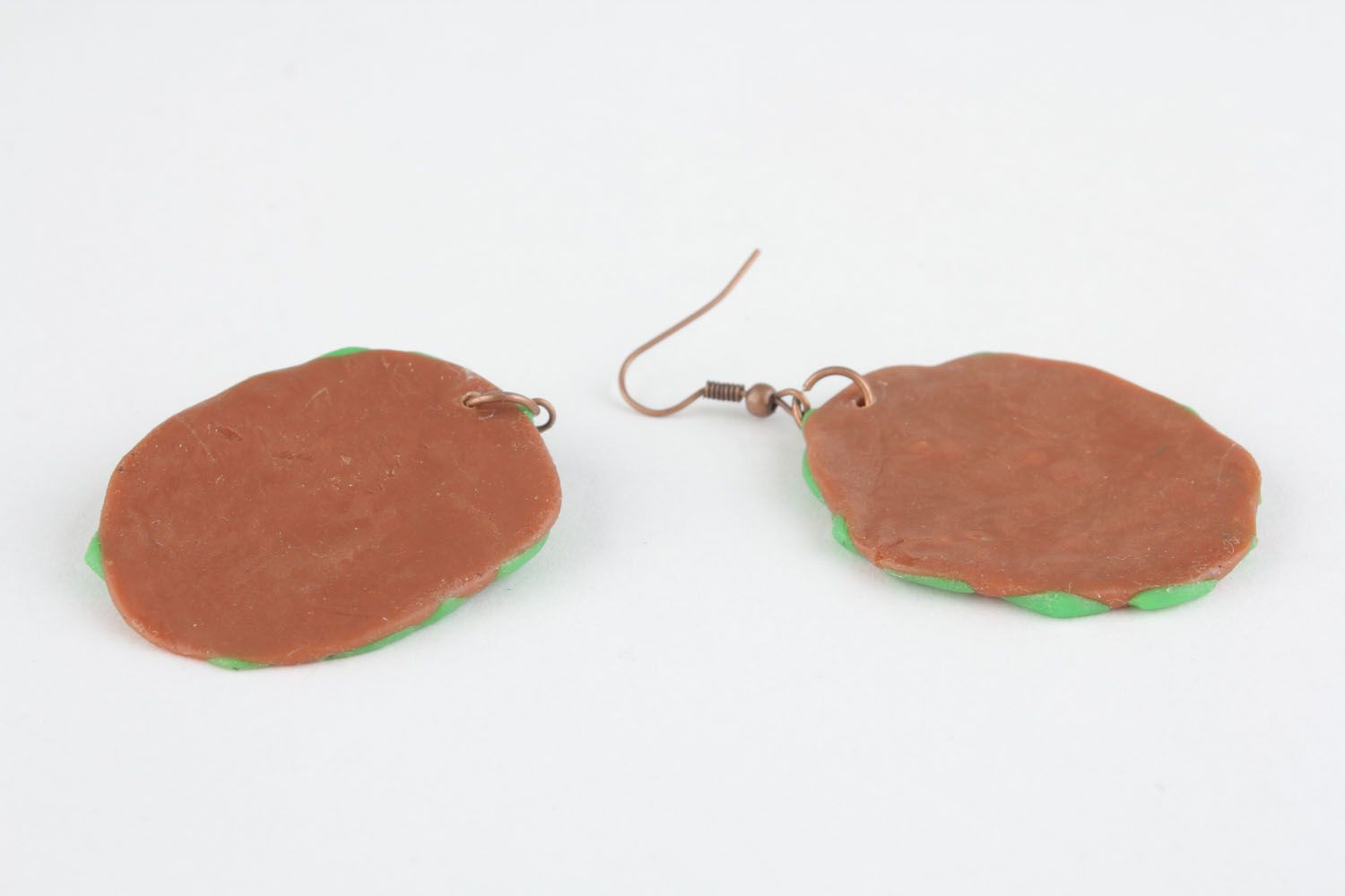 Polymer clay earrings Ground photo 2