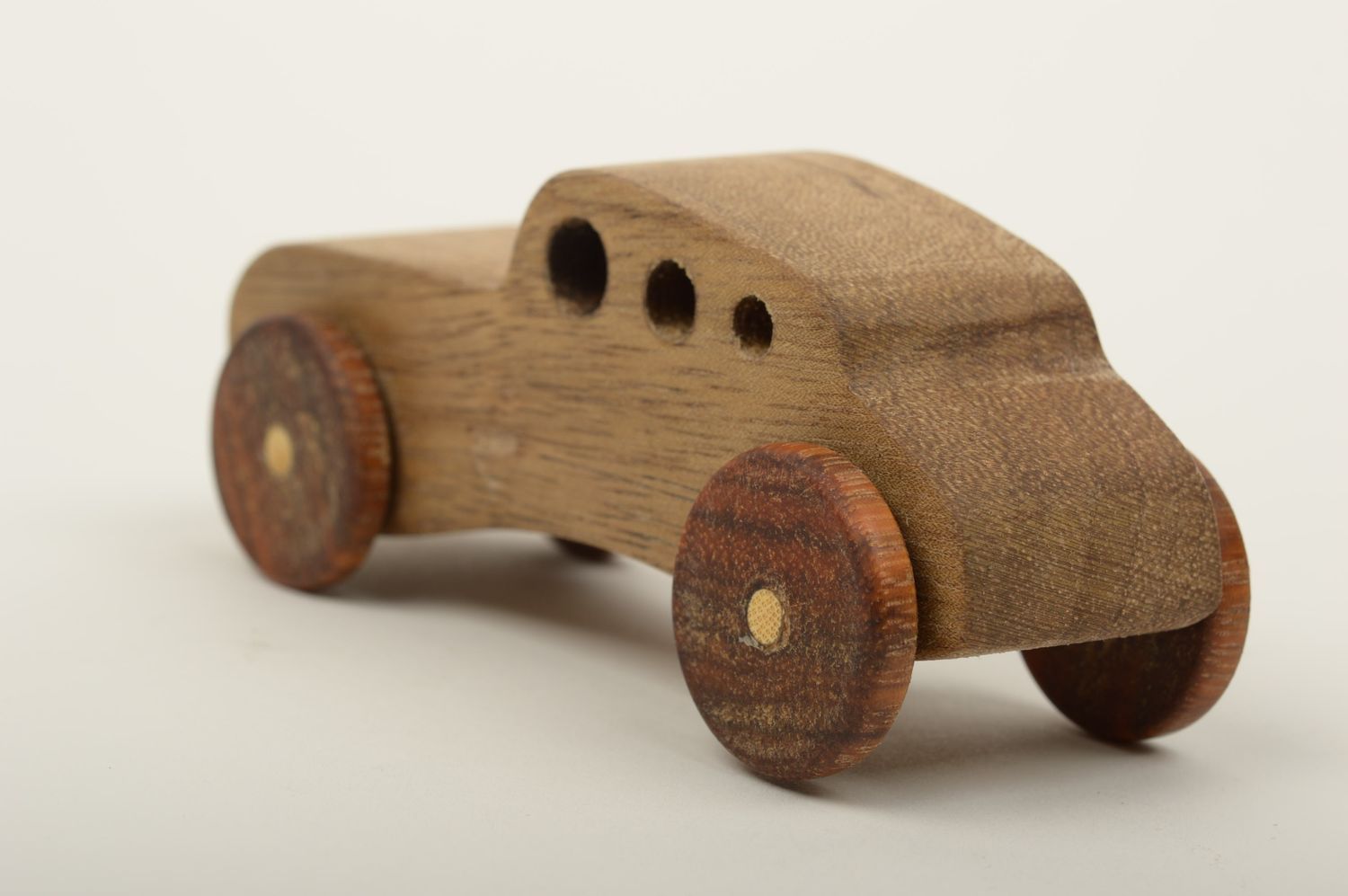 Stylish handmade wooden toy wheeled car toy birthday gift ideas wood craft photo 3