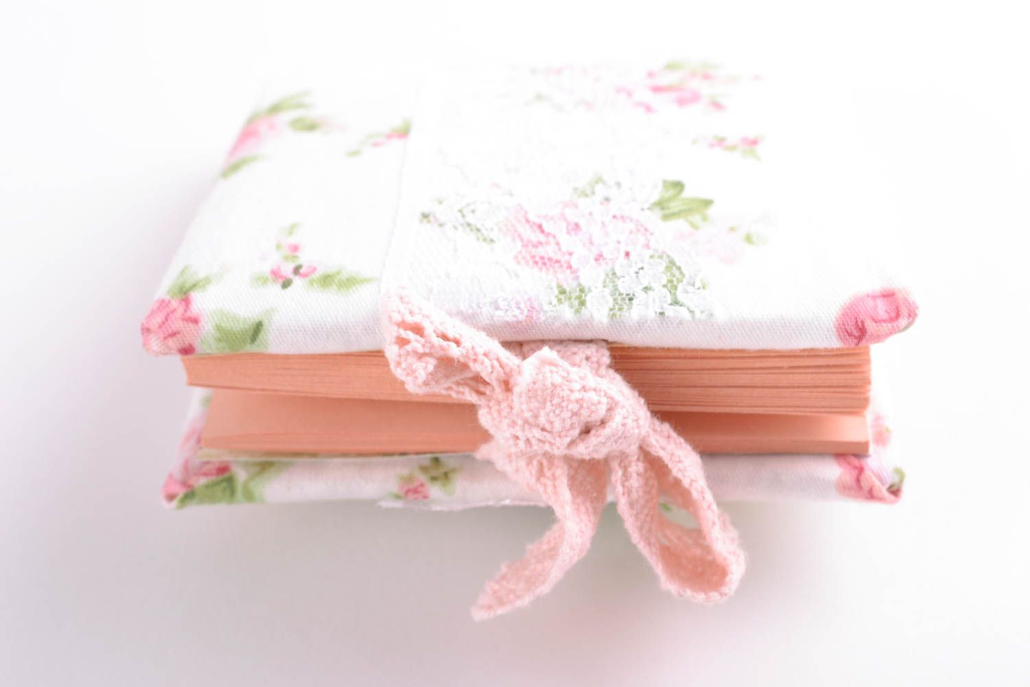 Beautiful notebook with floral soft cover photo 4