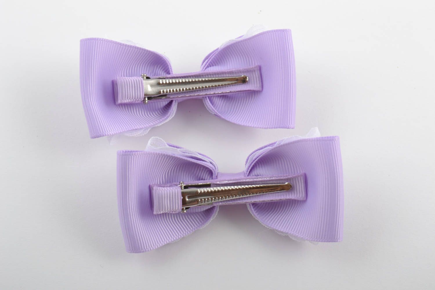 Handmade hair clip ribbon barrette stylish hair accessories present for girl photo 3