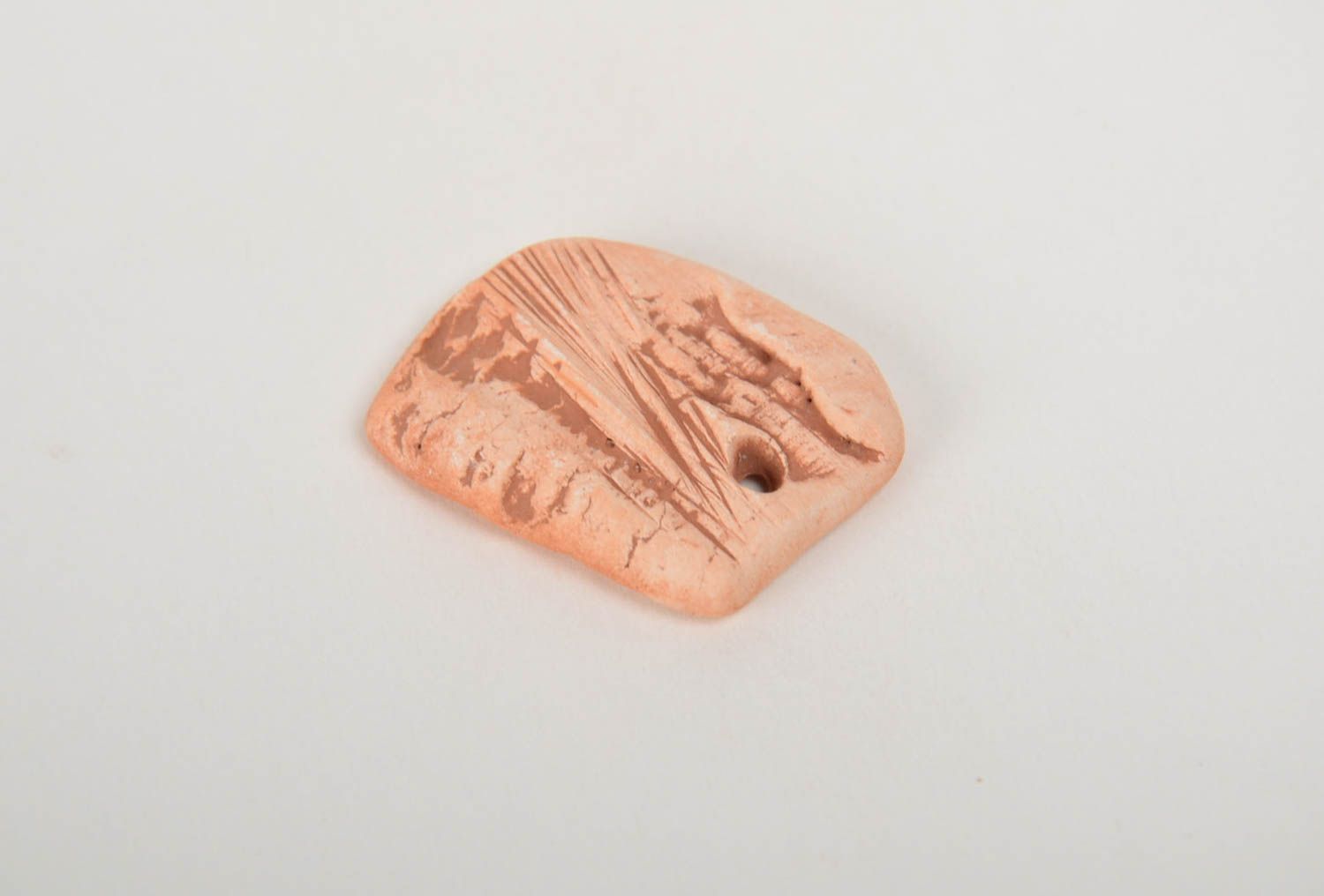 Beautiful small handmade designer clay blank for pendant making DIY jewelry photo 4