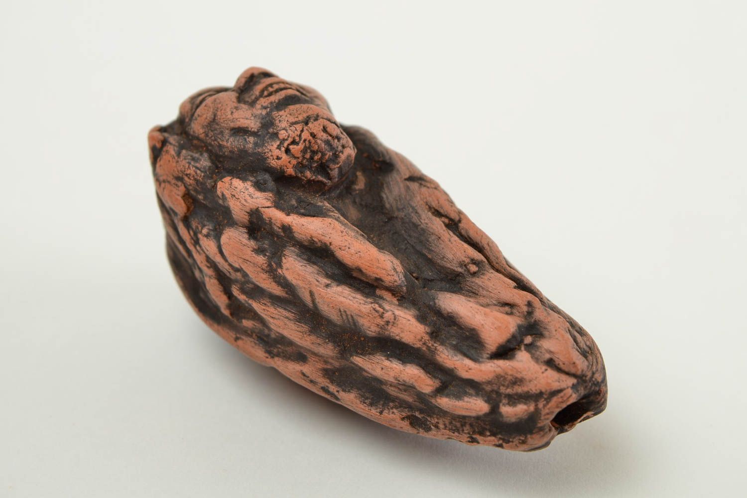 Ungewöhnliche Ton Pfeife handmade Tabak Pfeife originell Accessoire für Männer foto 5