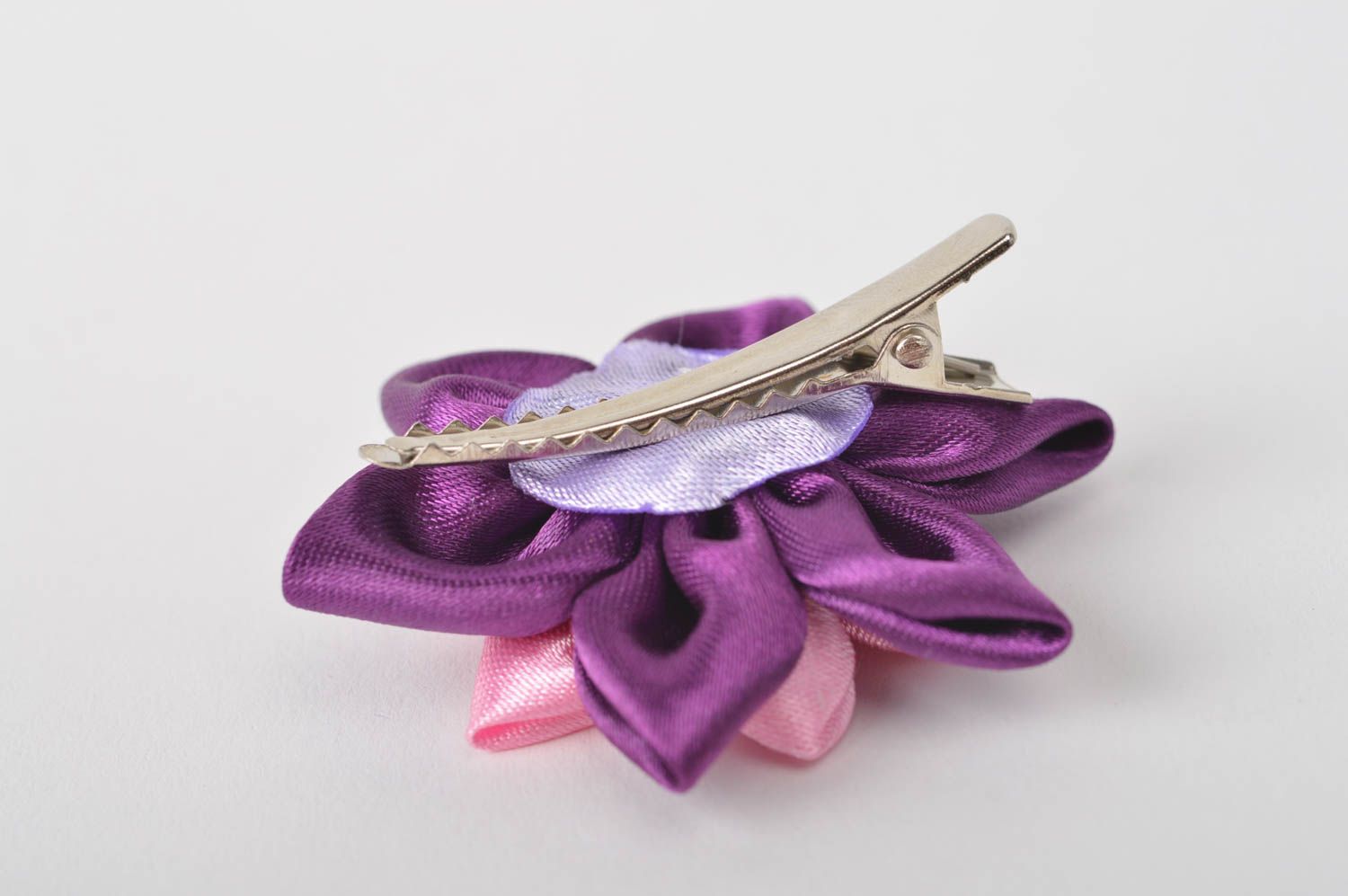 Handmade Mädchen Haarschmuck Haarspange Blume Mode Accessoire schön grell farbig foto 5