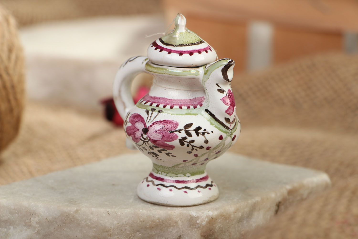 Tetera cerámica en miniatura  foto 5