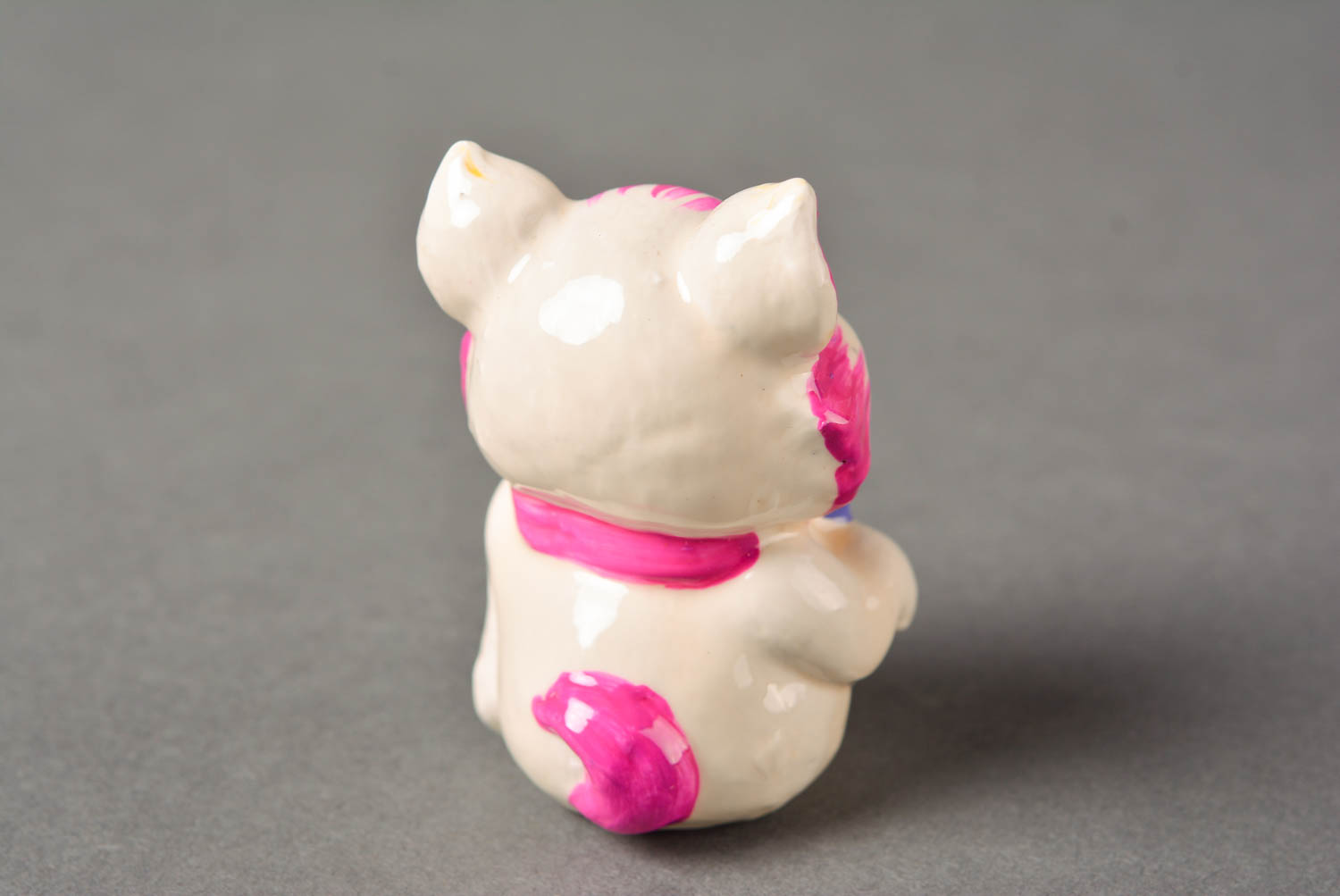 Handgefertigt Gips Figur Wohnzimmer Deko ausgefallenes Geschenk Katze foto 5