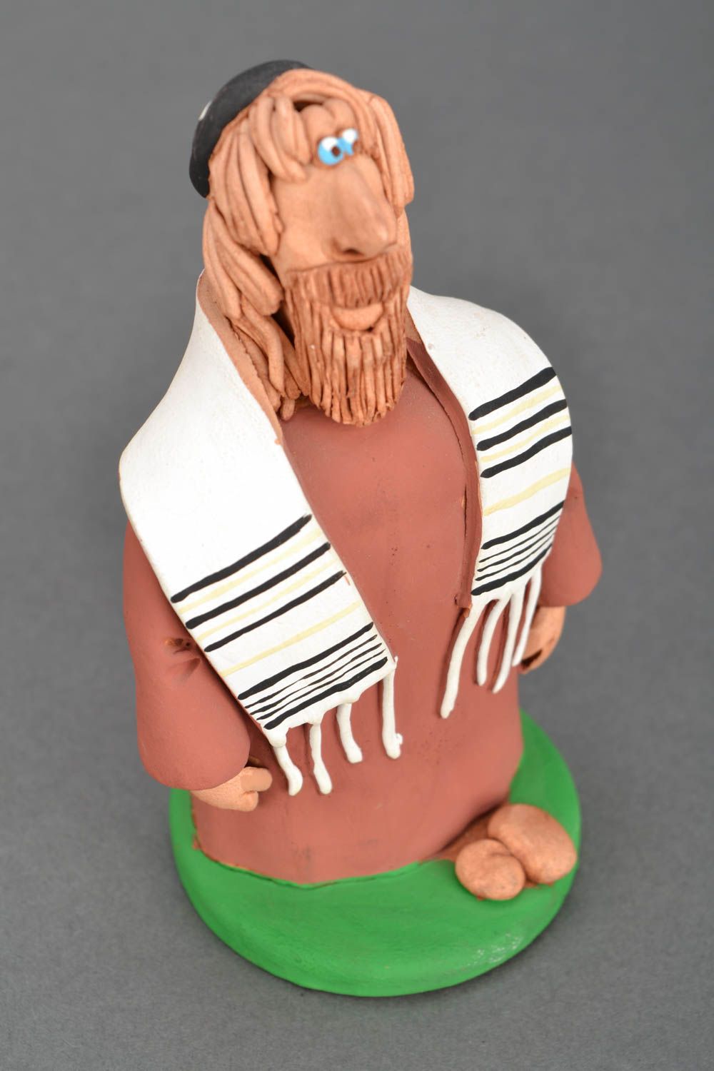 Handmade ceramic statuette Moses photo 3