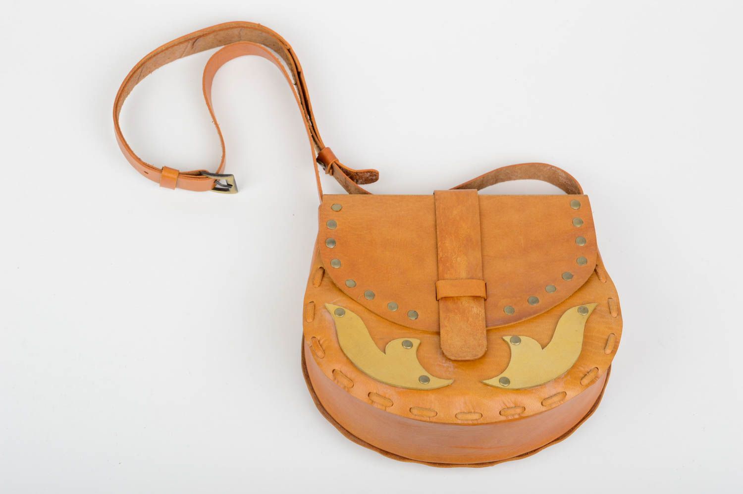 Stylish leather bag handmade shoulder bag design luxury bags for girls photo 4