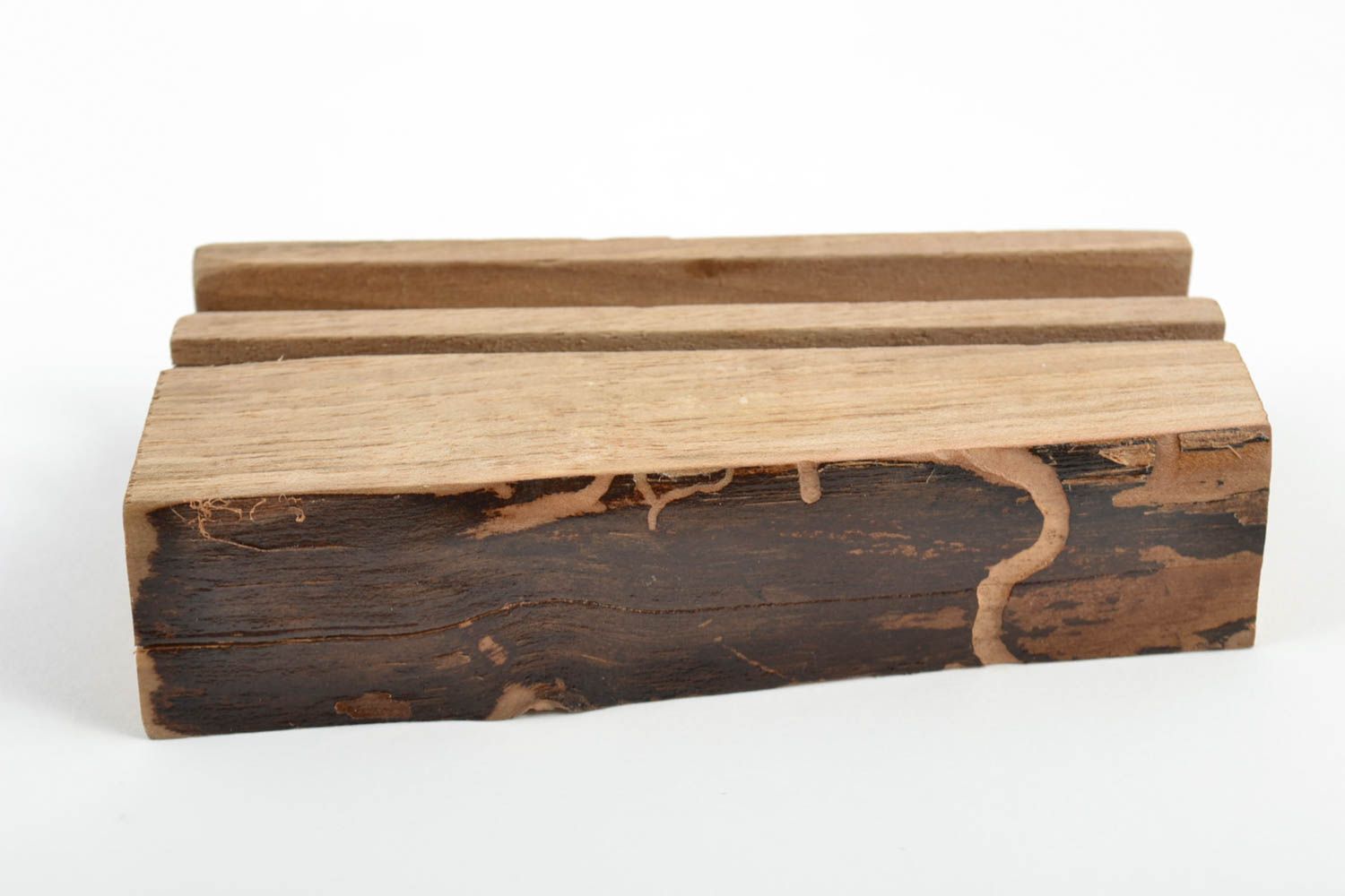 Support pour tablette en bois écologique fait main accessoire original photo 3