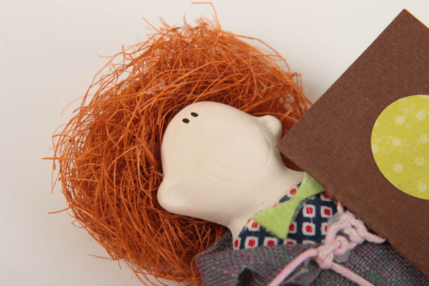 Handmade Deko Hänger Designer Puppe aus Gips Haus Deko Junge mit Luftballon  foto 3