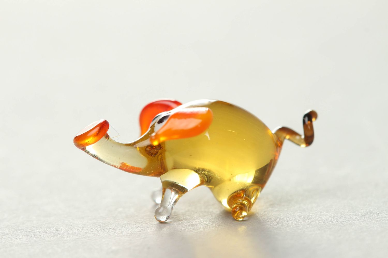 Handmade glass figurine Pig photo 2