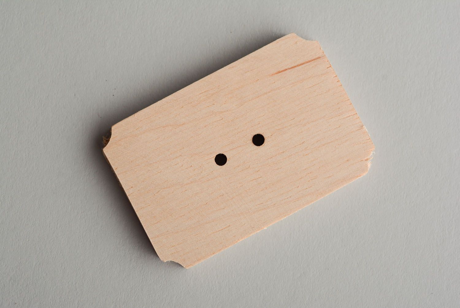 Wooden blank for creative work Button photo 2