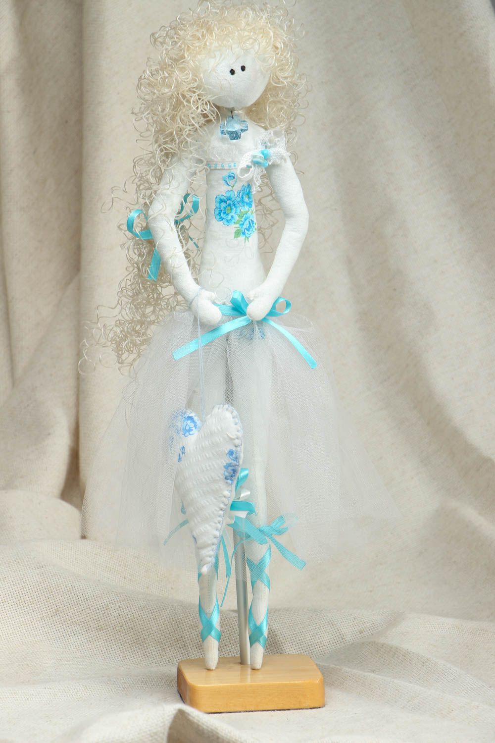 Künstler Puppe mit Ständer Baletttänzerin foto 1