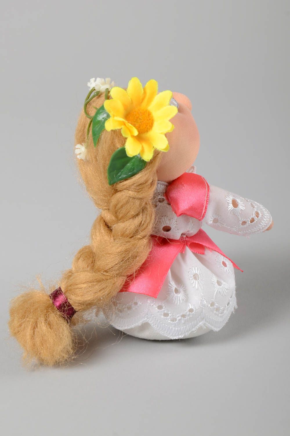 Unusual handmade rag doll cute toys fabric soft toy home decoration photo 4