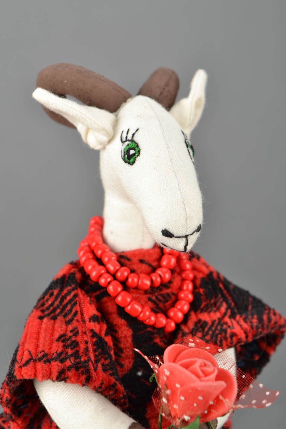 Handmade goat toy photo 5