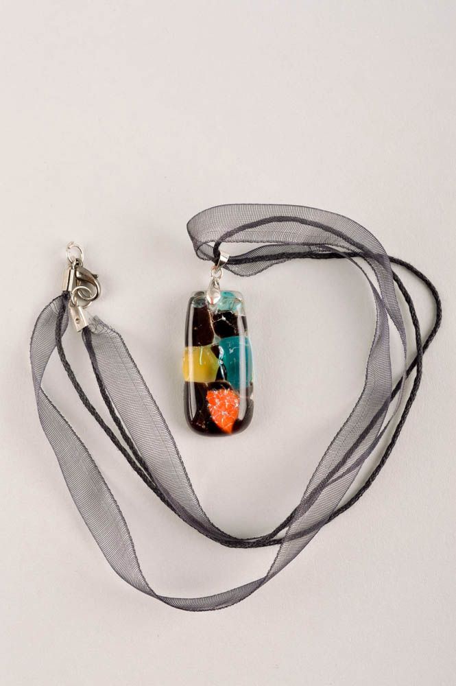 Handmade pendant designer pendant glass pendant unusual accessories gift ideas photo 2